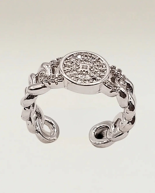 Circle Cubic Zirconia Ring