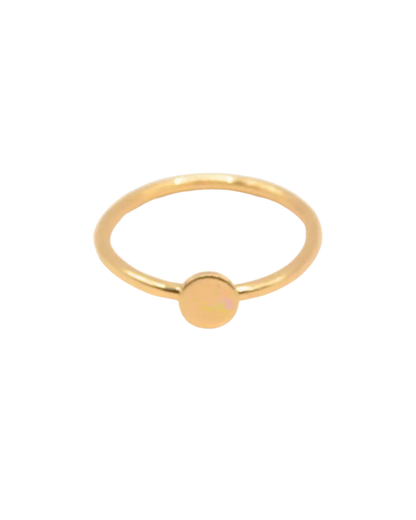 Disc Coin Gold Filled Ring