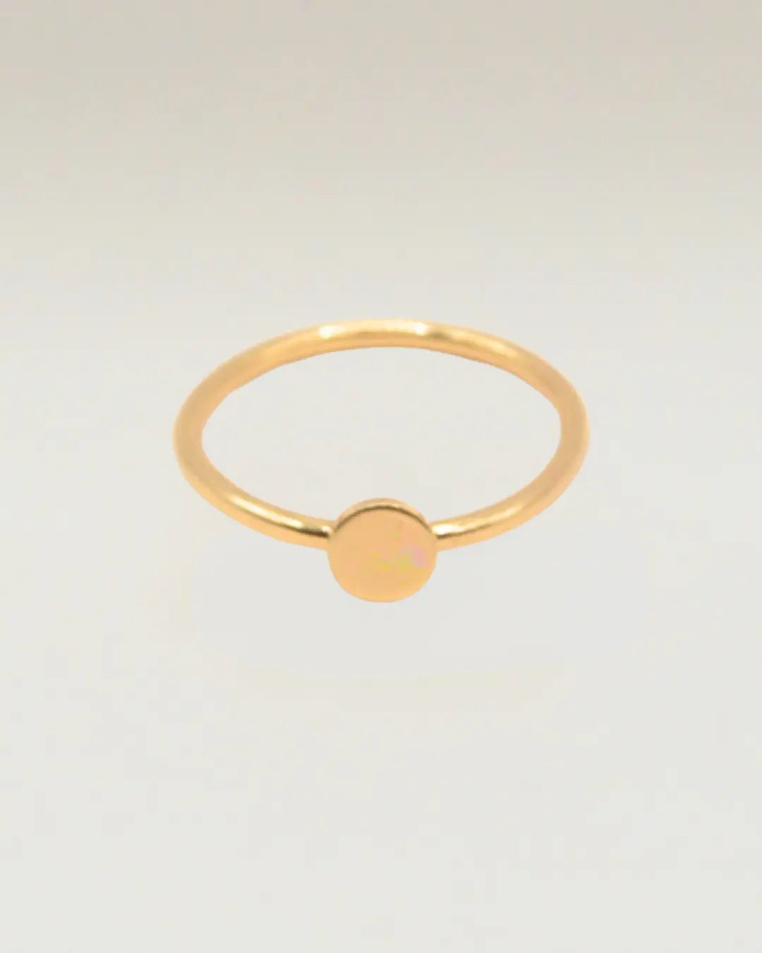 Disc Coin Gold Filled Ring