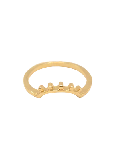 Curved Wedding Band Ring