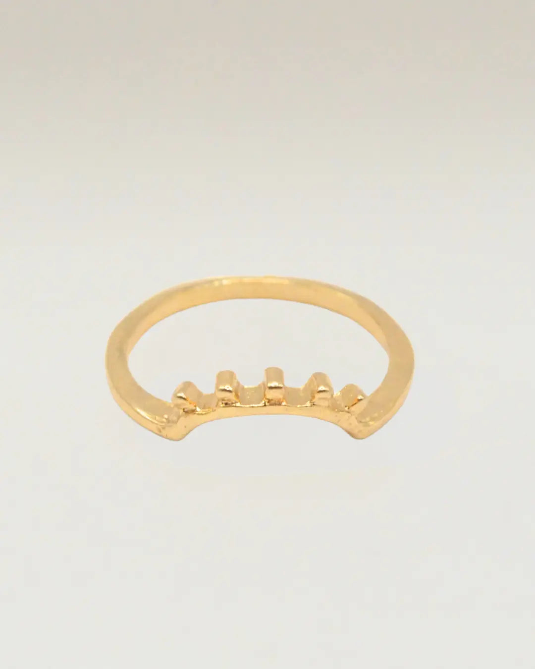 Curved Wedding Band Ring