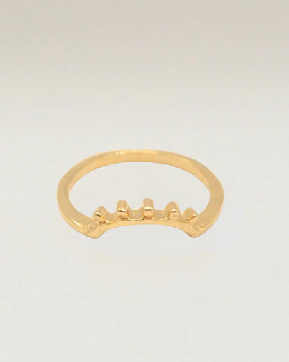 Curved Wedding Band Ring