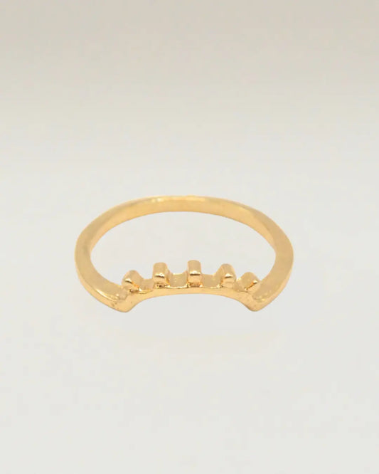 Curved Wedding Band Ring