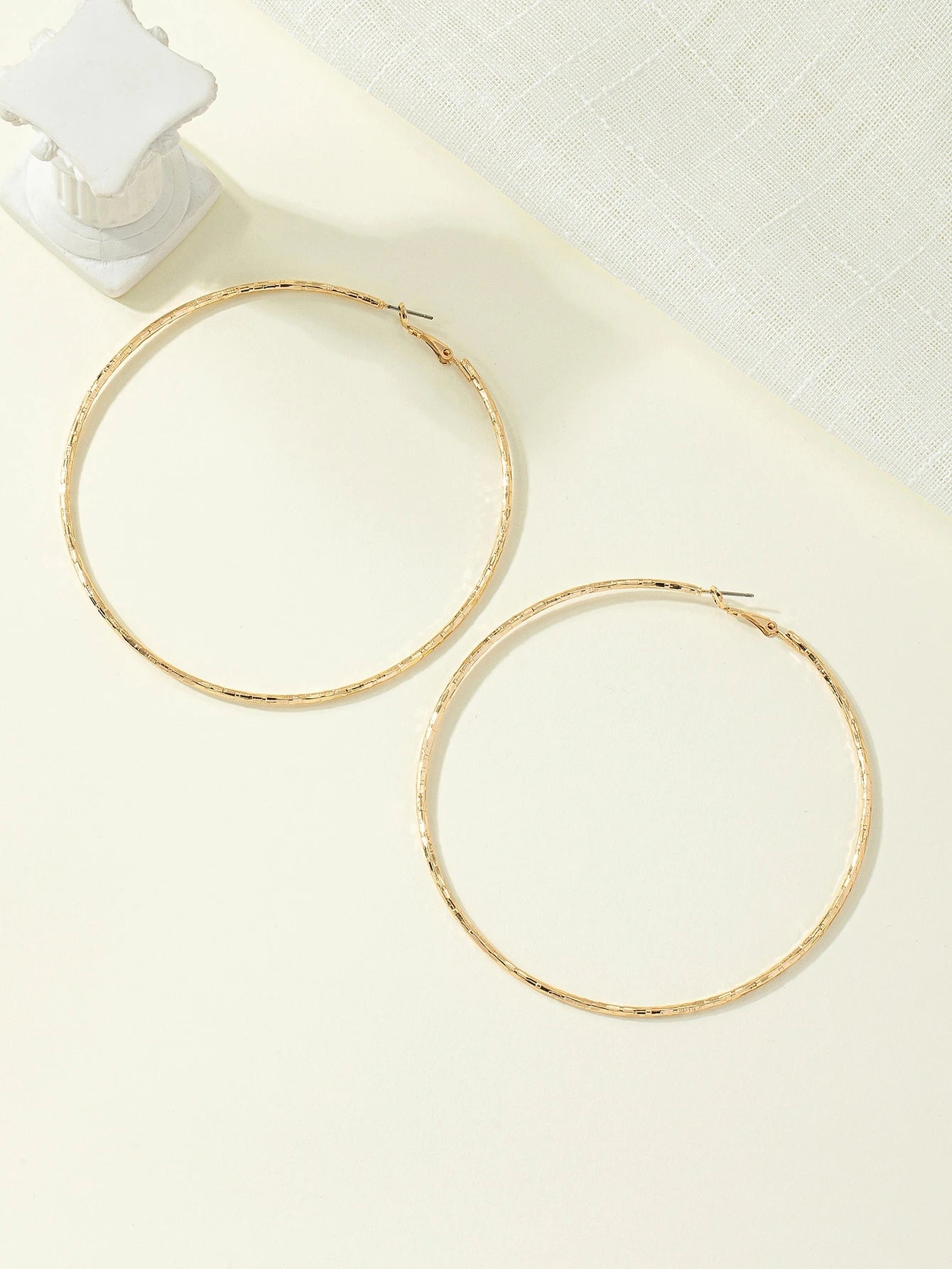Texture Hoop Earrings