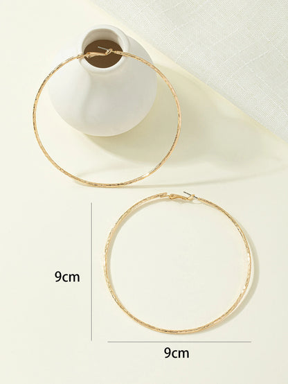 Texture Hoop Earrings
