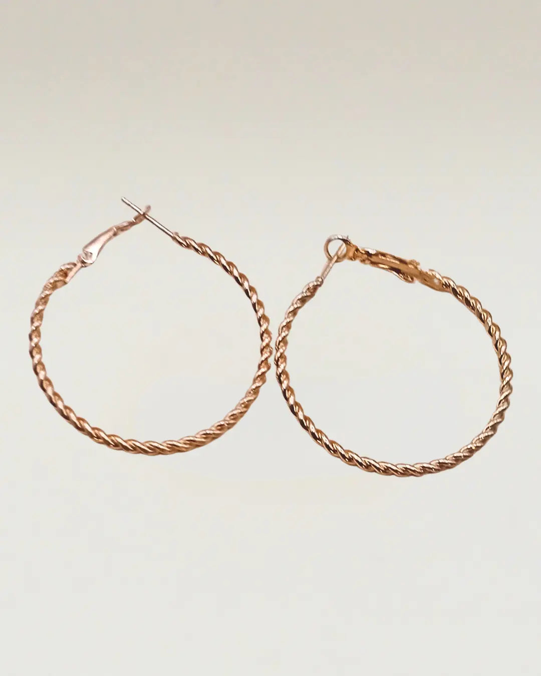 Rose Gold Hoops