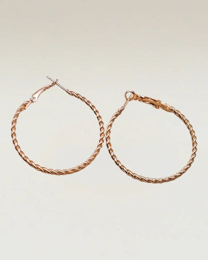 Rose Gold Hoops