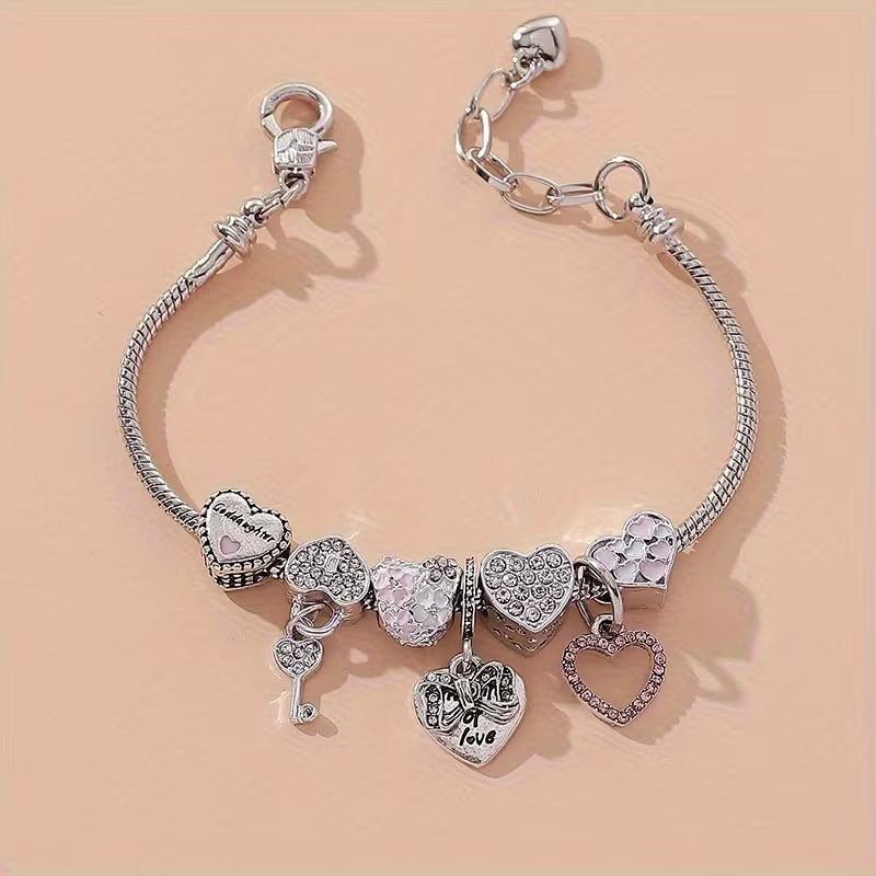 Heart Charms Bracelet