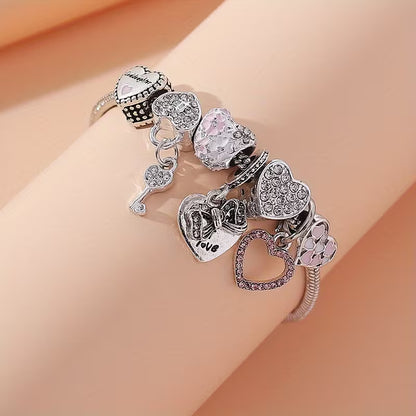 Heart Charms Bracelet