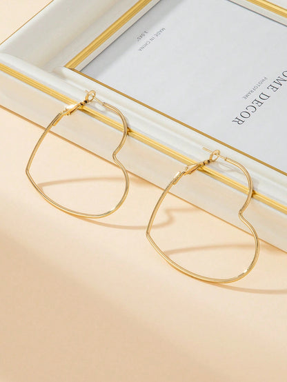 Heart Hoop Earrings