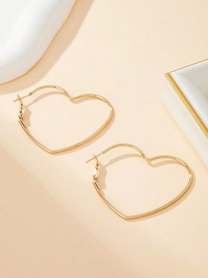 Heart Hoop Earrings