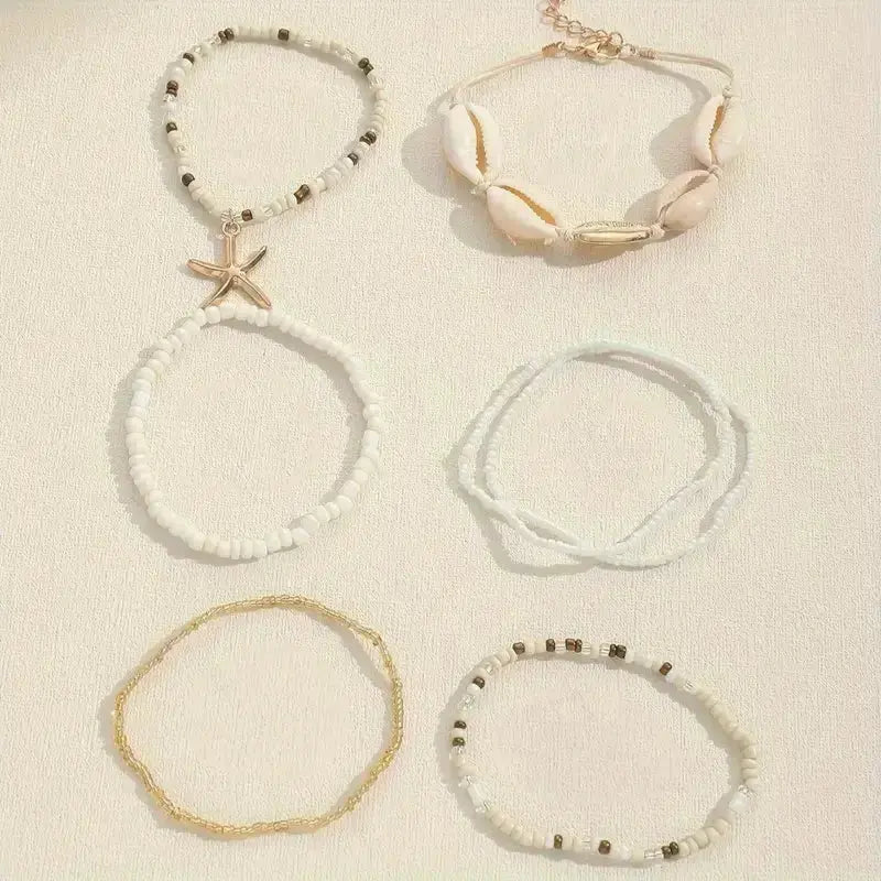 7pcs beaded bracelet