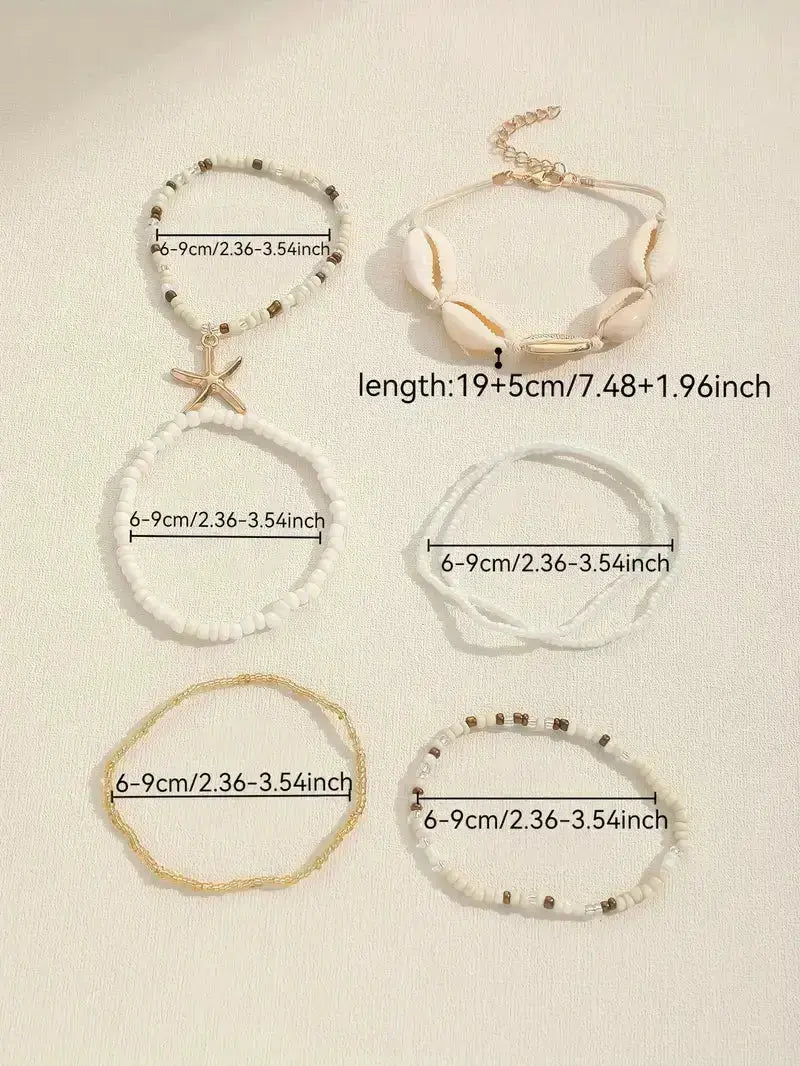 7pcs beaded bracelet