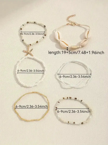 7pcs beaded bracelet