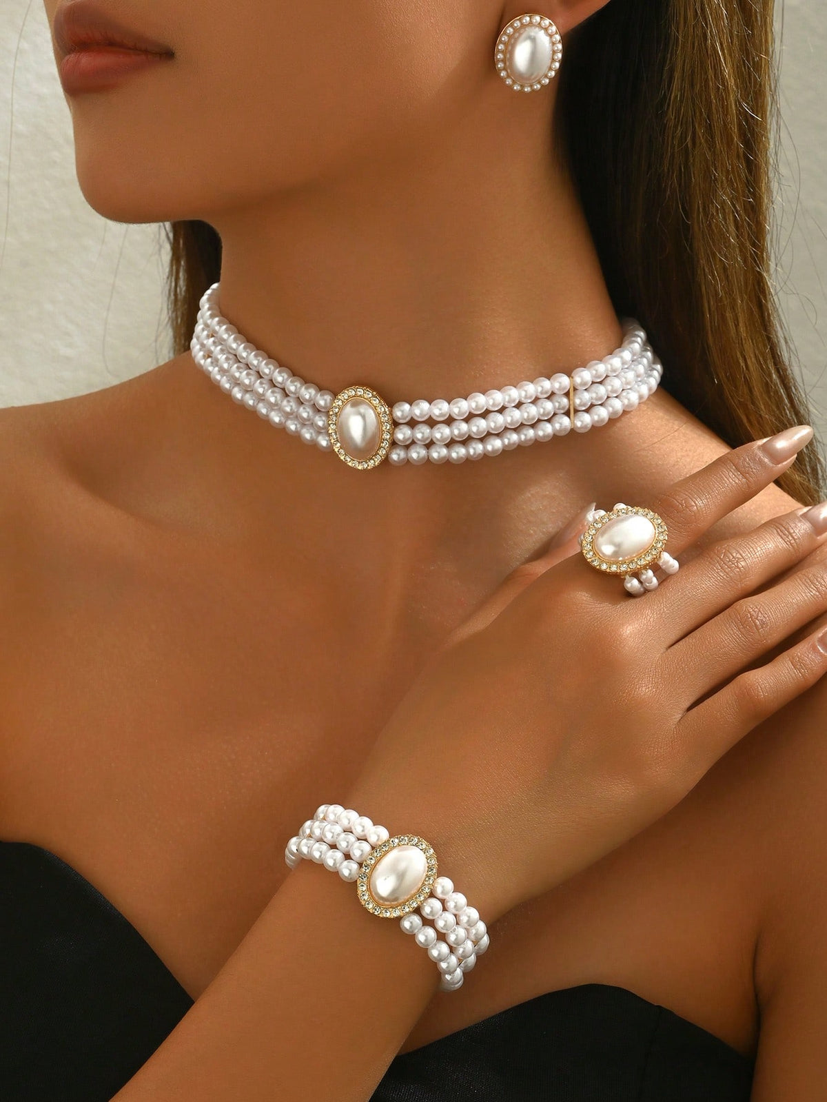 Pearl Fashion Jewelry Set