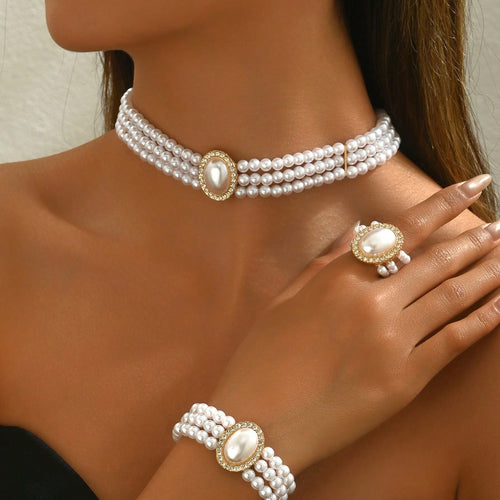Pearl Fashion Jewelry Set