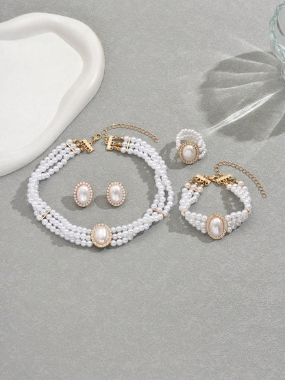 Pearl Fashion Jewelry Set