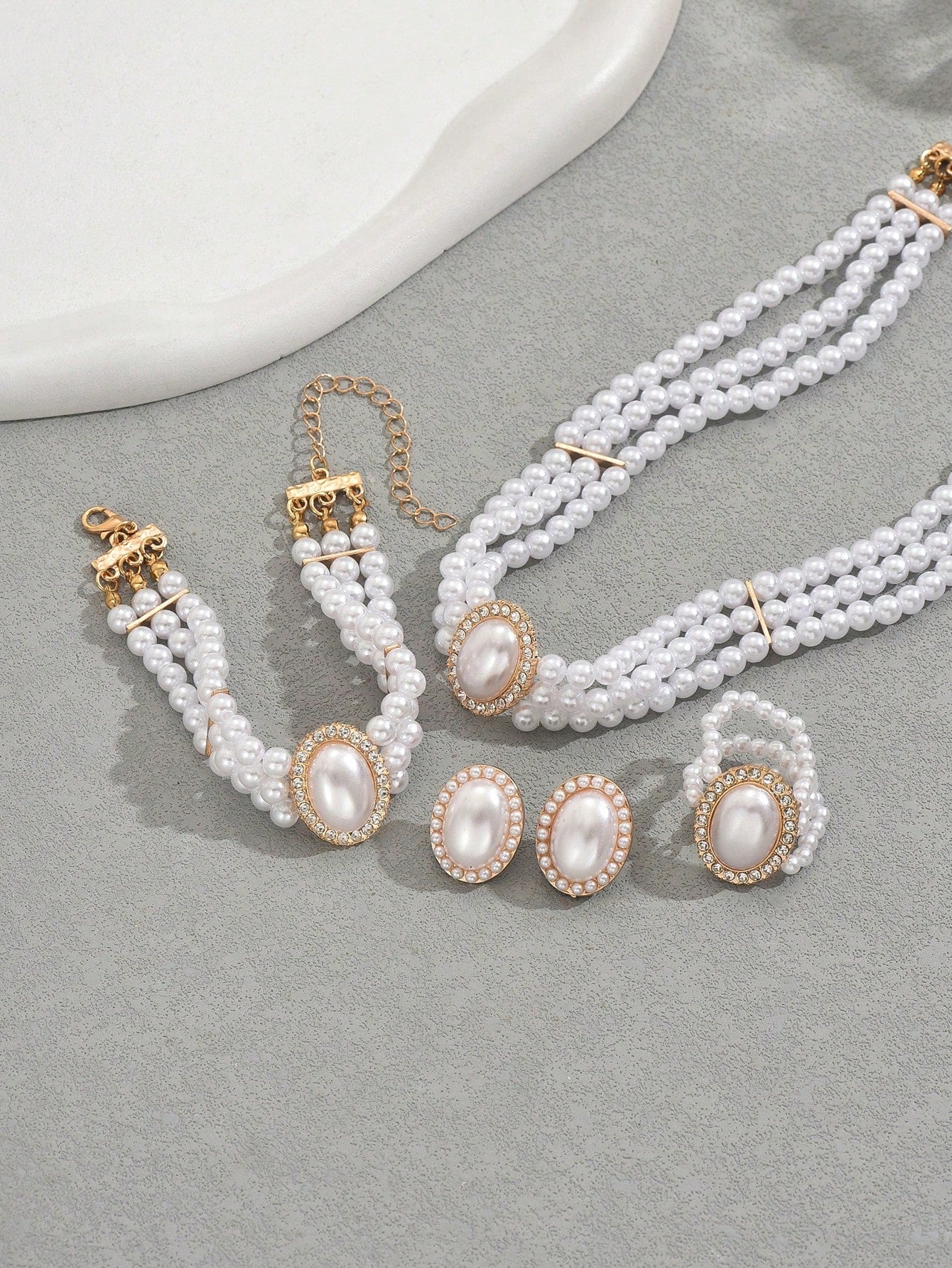 Pearl Fashion Jewelry Set