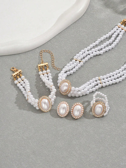 Pearl Fashion Jewelry Set