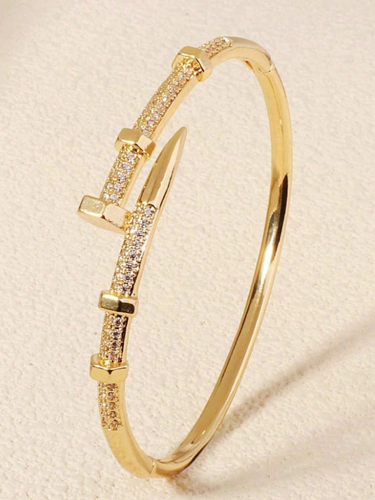 Zirconia Cuff Bracelet