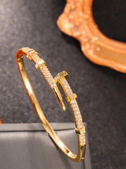 Zirconia Cuff Bracelet