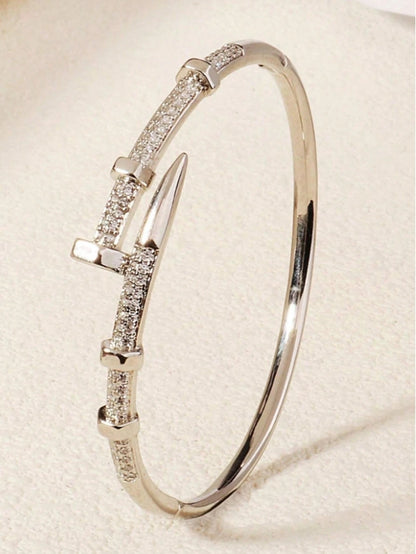 Zirconia Cuff Bracelet