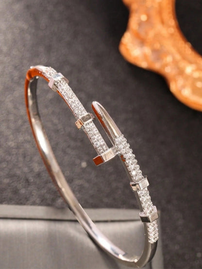Zirconia Cuff Bracelet