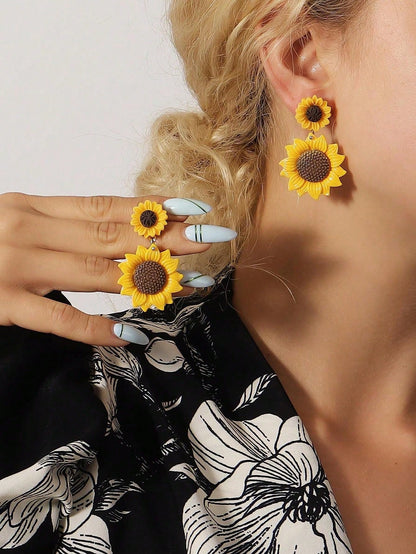 Sunflower Earrings