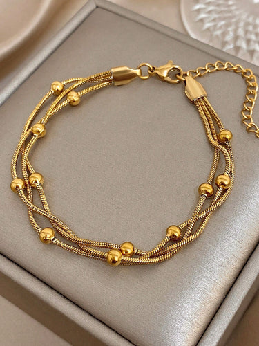 Snake Chain Bead Bracelet