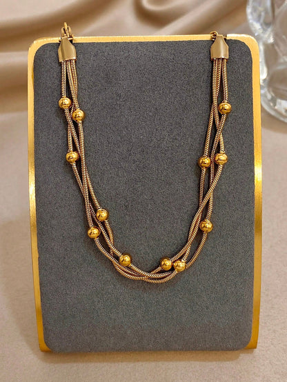 Snake Chain Bead Bracelet