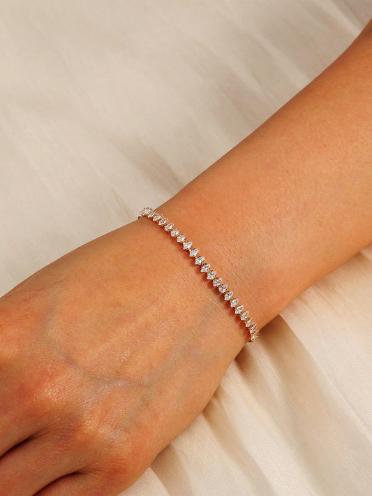 Copper Zirconia Bracelet