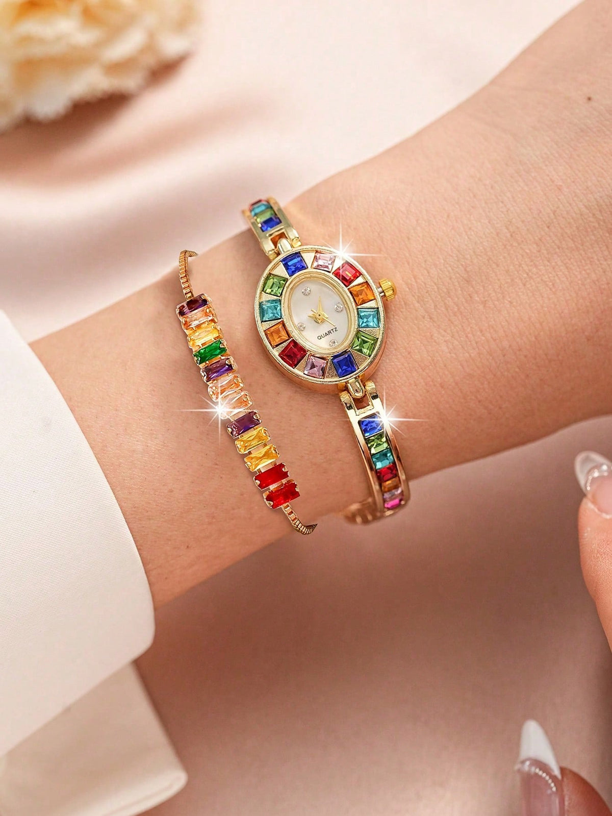 Multicolor Crystal Elegance Set
