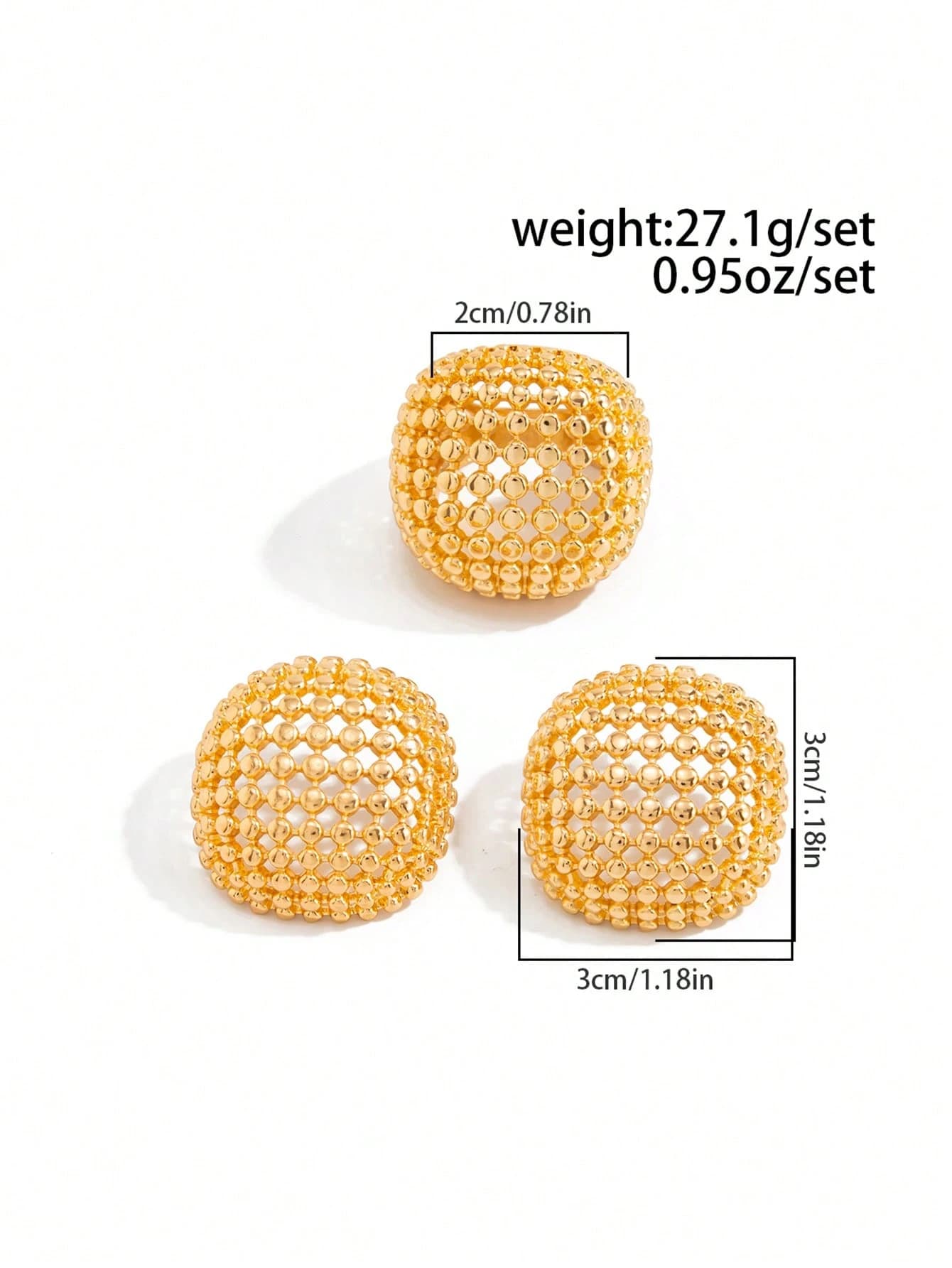 Earrings And Ring Set