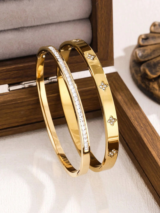 Zirconia Stainless Steel Bracelet