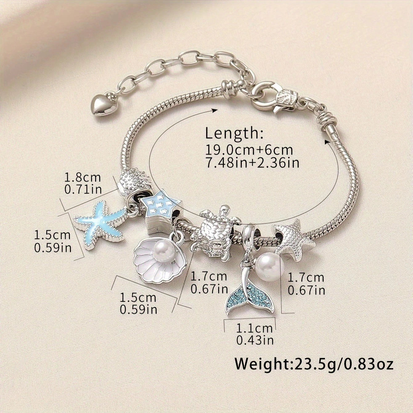 Fish Tail  Beaded Bracelet