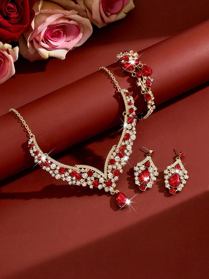 Ruby Bridal Set