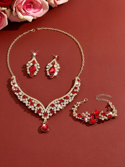 Ruby Bridal Set