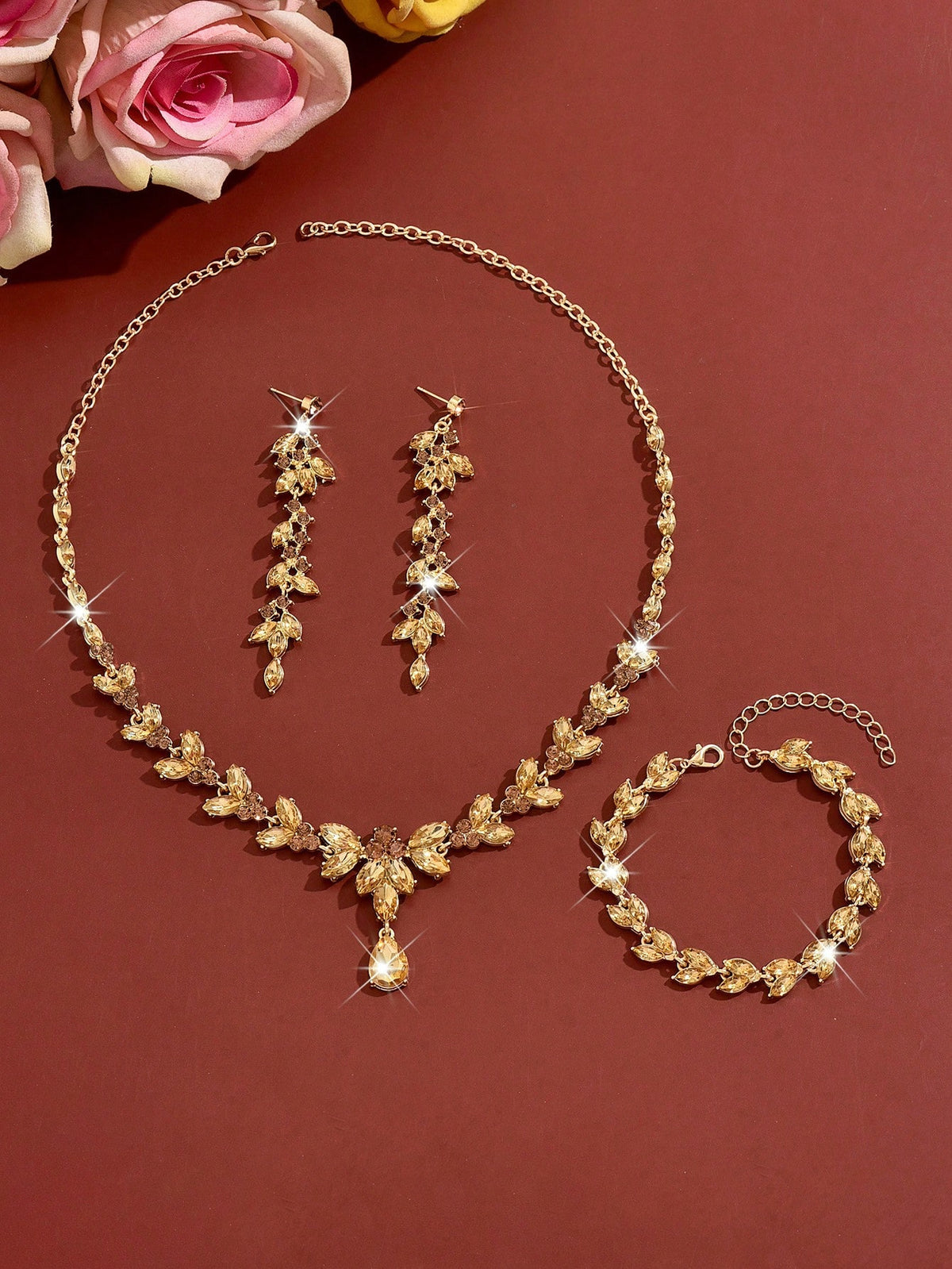 Champagne Vine Jewelry Set