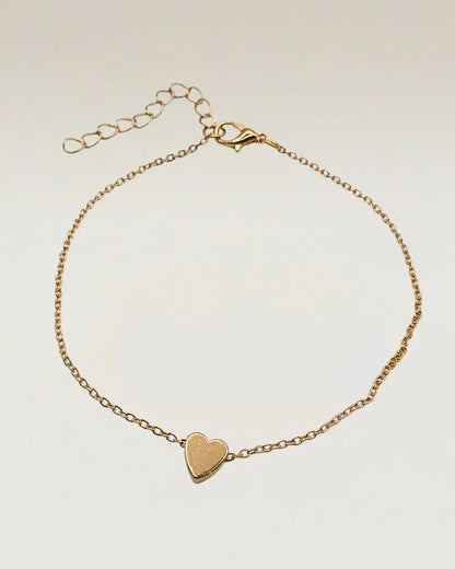 Heart Charm Link Bracelet