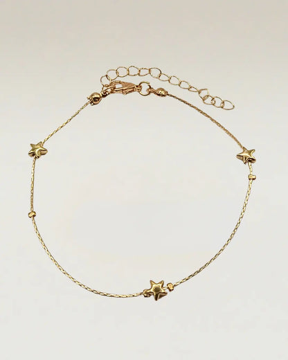 Gold Star Charm Bracelet