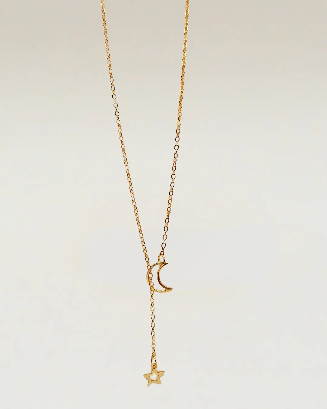 Moon Star Golden Pendant