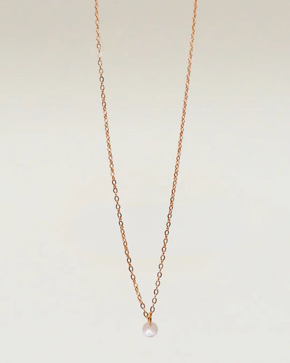 Rose Gold Plated Pearls Charm Pendant