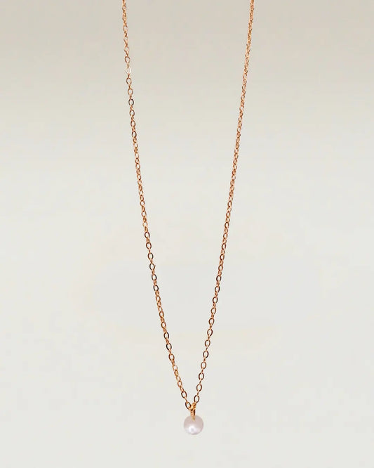 Rose Gold Plated Pearls Charm Pendant