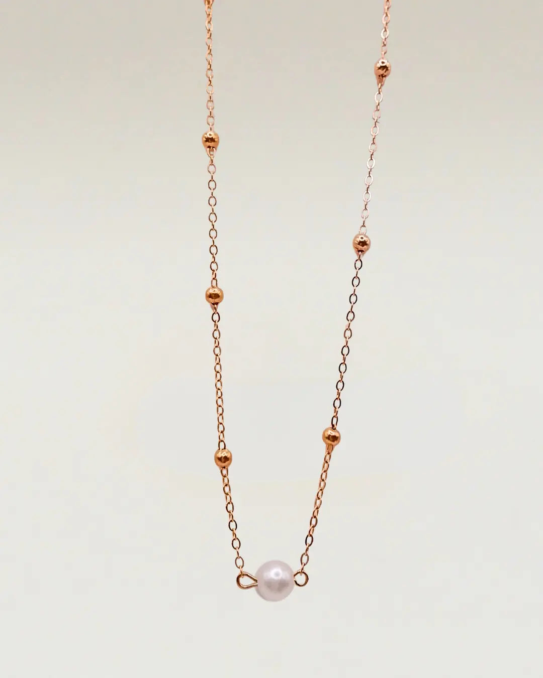 Beaded Curb Chain Necklace