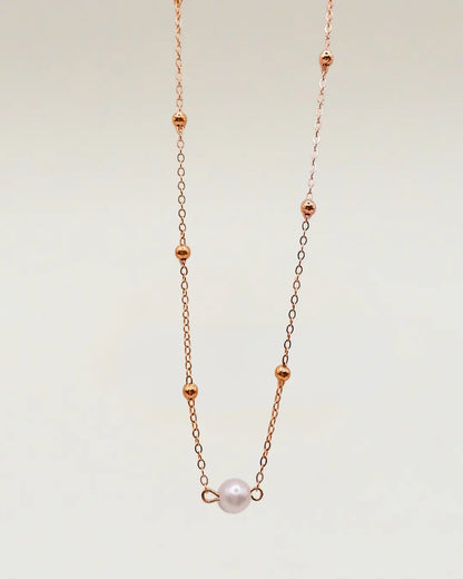 Beaded Curb Chain Necklace