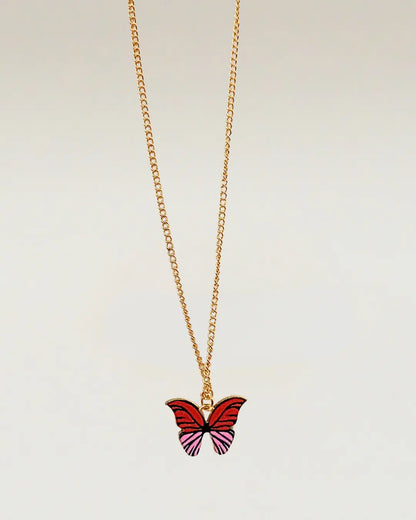 Colorful Butterfly Necklace