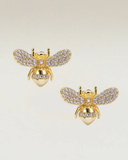Bee Zirconia Earrings