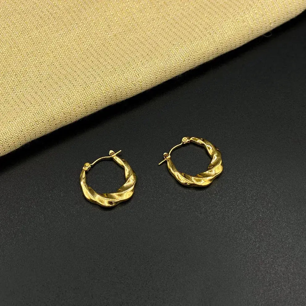 Golden Embrace Hoops