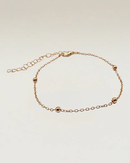 Gold Color beaded chain Bracelet