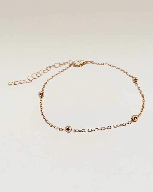 Gold Color beaded chain Bracelet